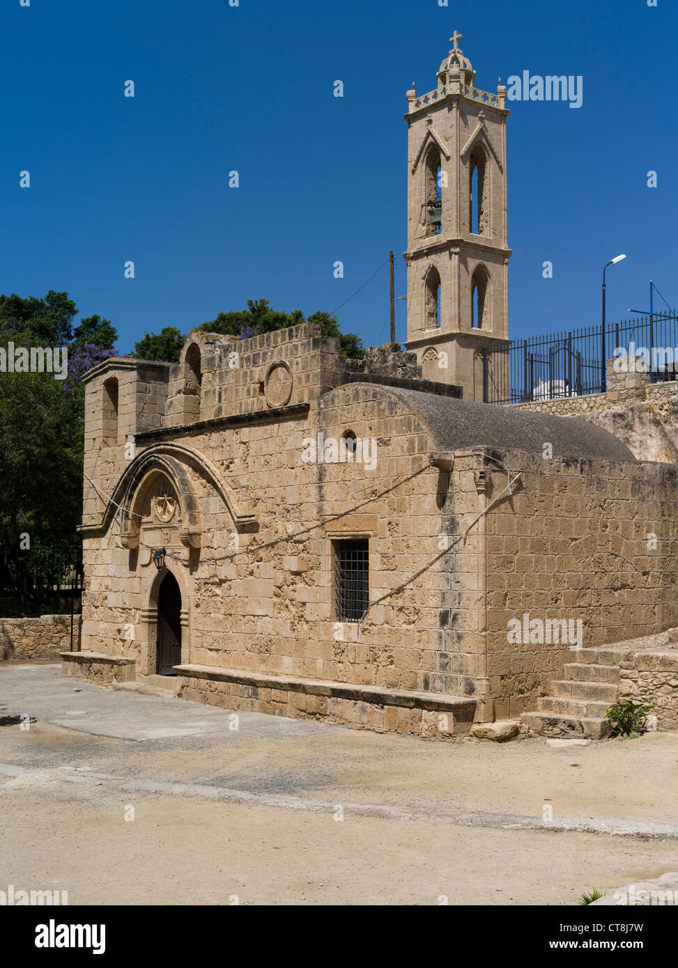 dh Agia Napa Monastery AYIA NAPA CYPRUS Venetian monastery Orthodox church bell tower agia napa greek churches belfry cypriot monasteries Stock Photo