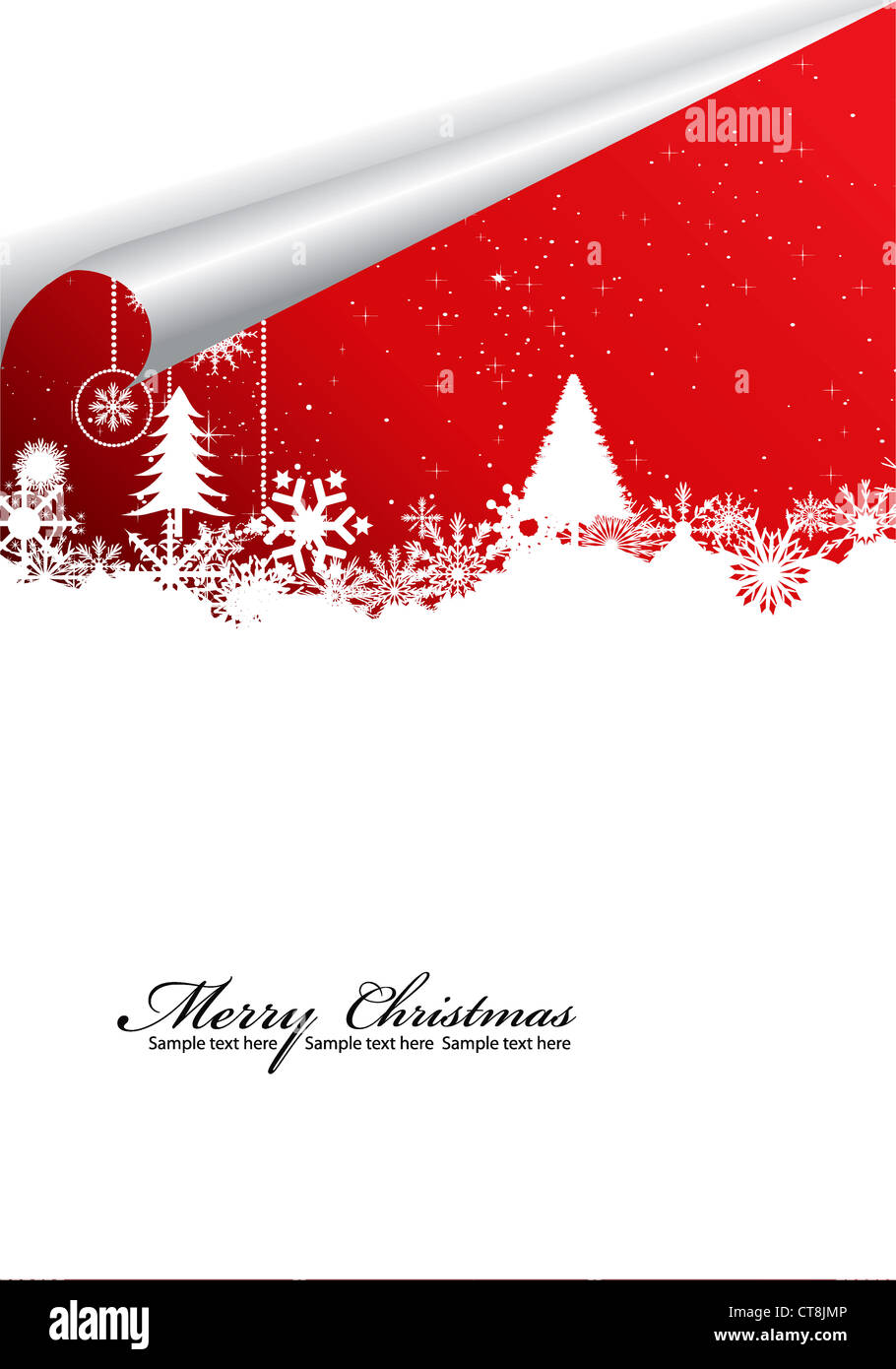 vector christmas greeting card Stock Photo - Alamy