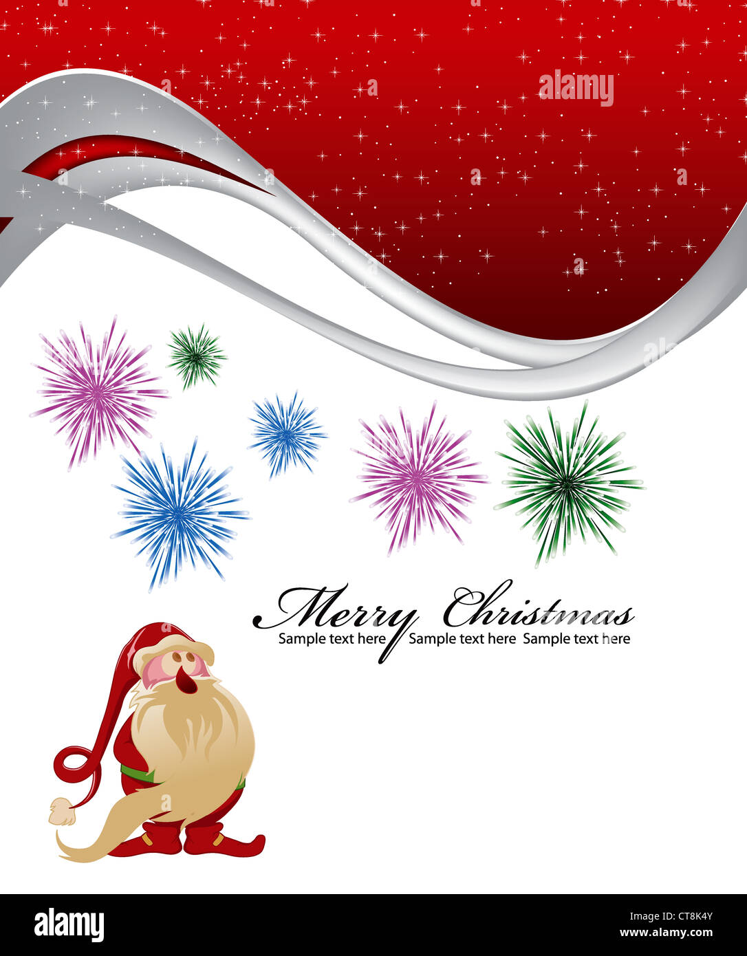 vector christmas greeting card Stock Photo - Alamy