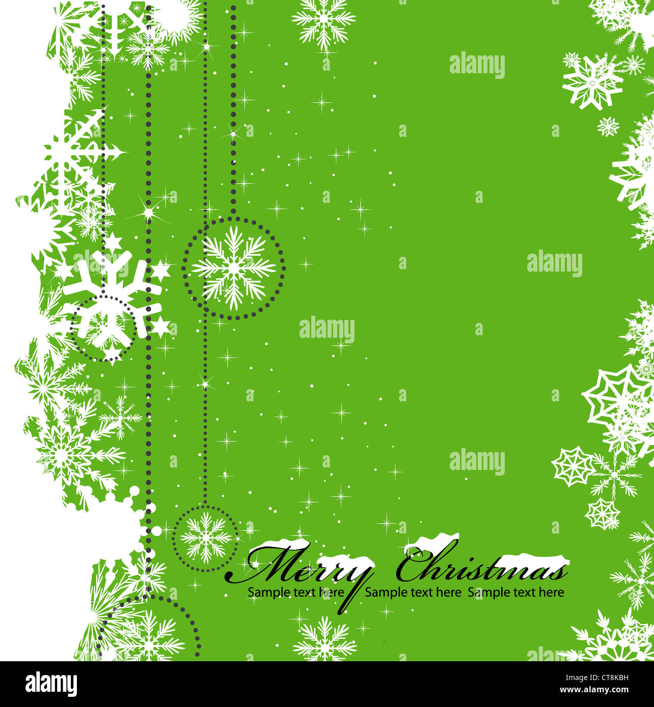 vector christmas greeting card Stock Photo - Alamy