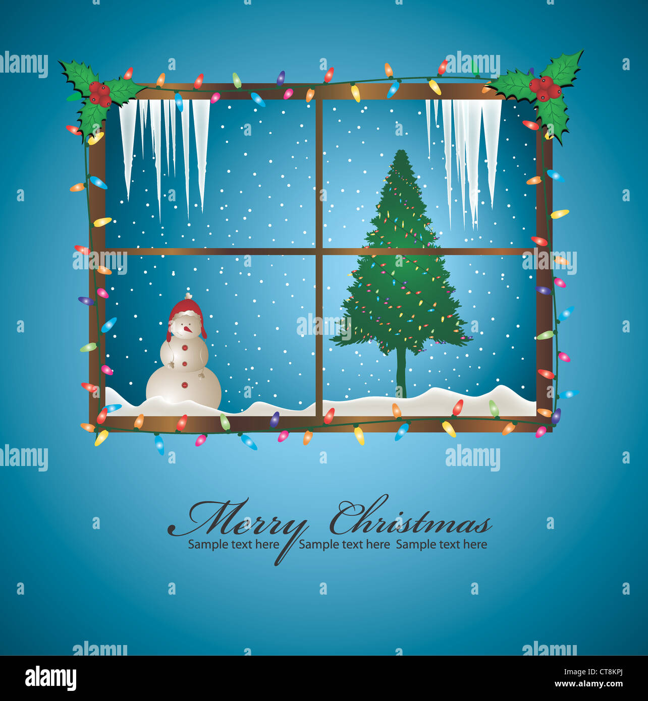 vector winter background Stock Photo - Alamy