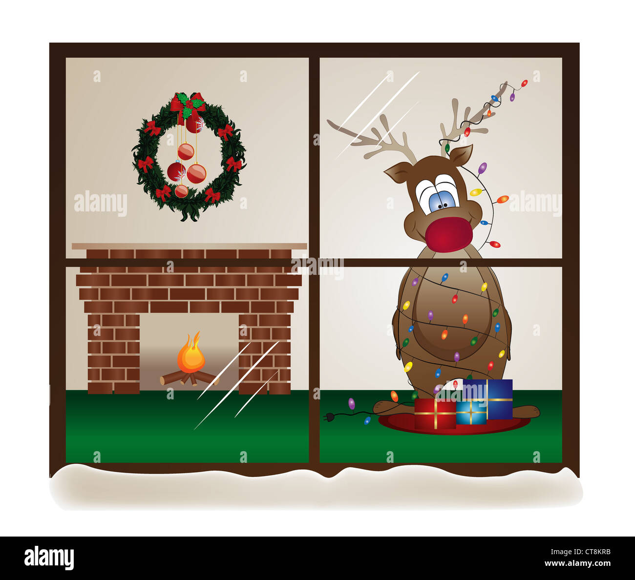 vector winter background Stock Photo - Alamy