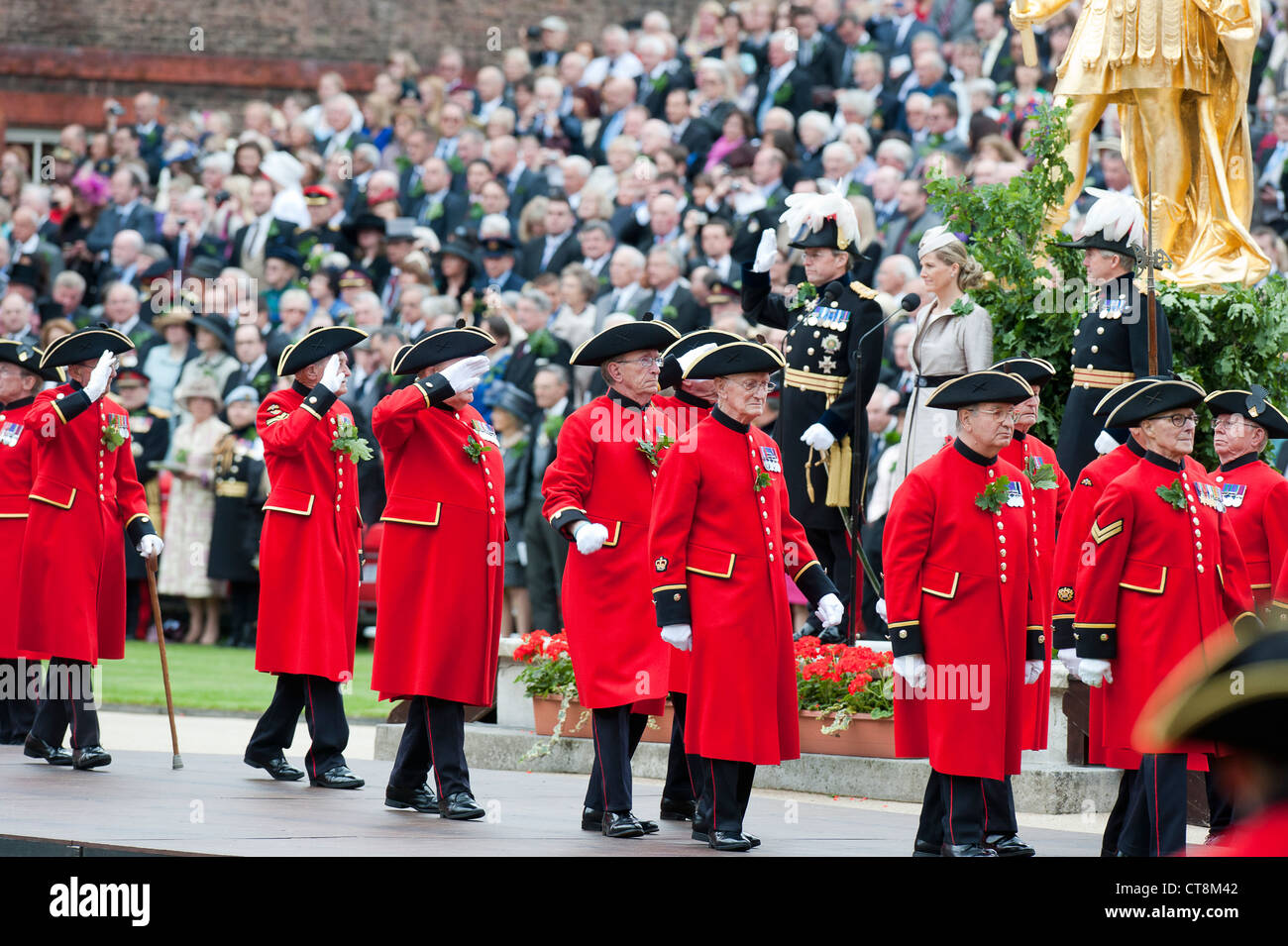 The annual 'Founders Day' parade at the Royal Hospital in Chelsea