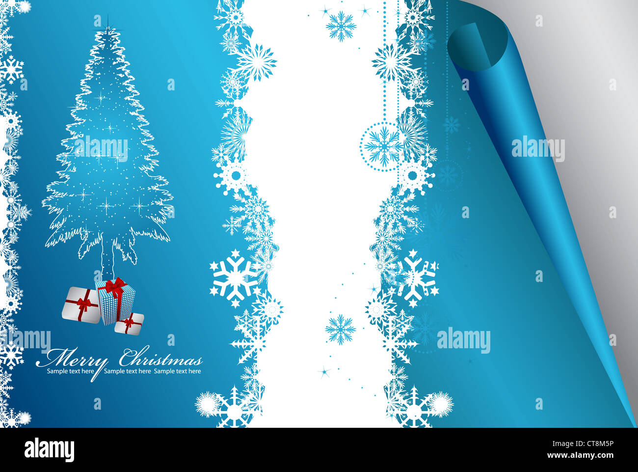 vector christmas greeting card Stock Photo - Alamy