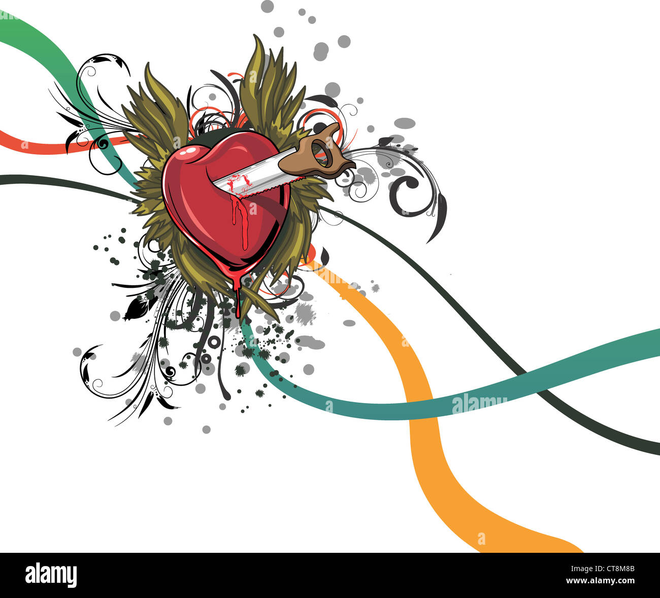 vector abstract heart Stock Photo - Alamy