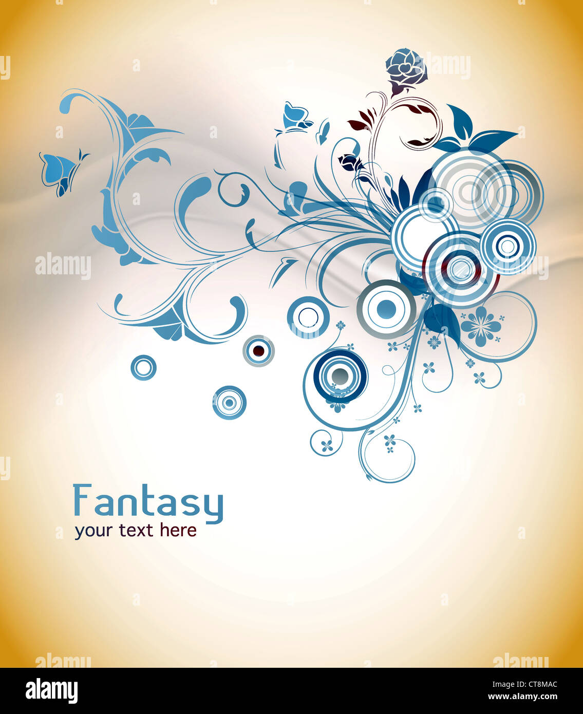 vector abstract floral background Stock Photo - Alamy