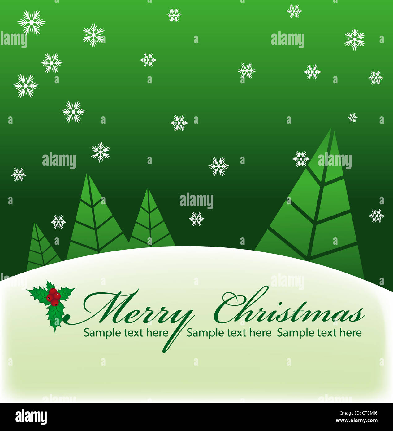 vector christmas greeting card Stock Photo - Alamy