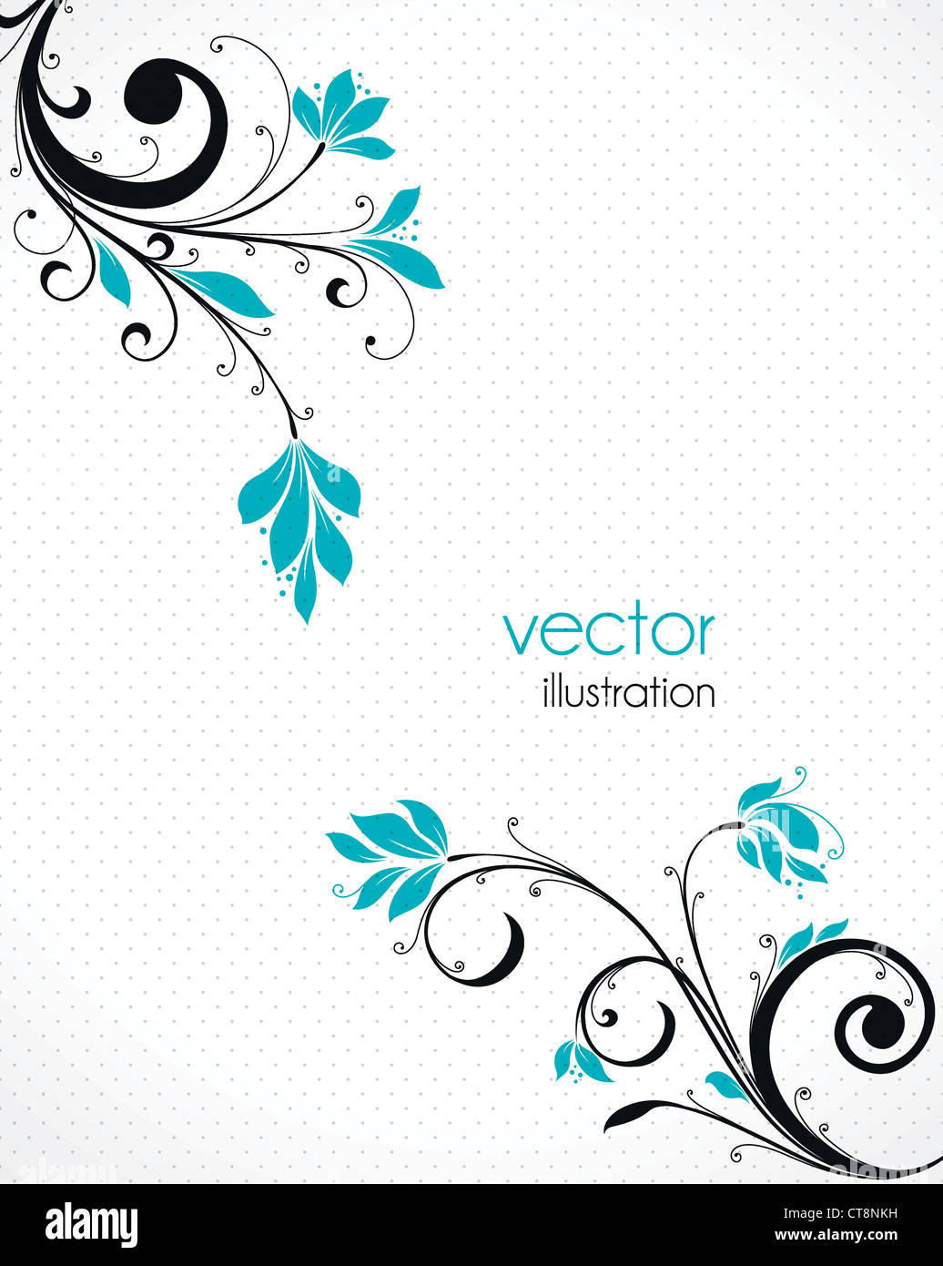 vector abstract floral background Stock Photo - Alamy
