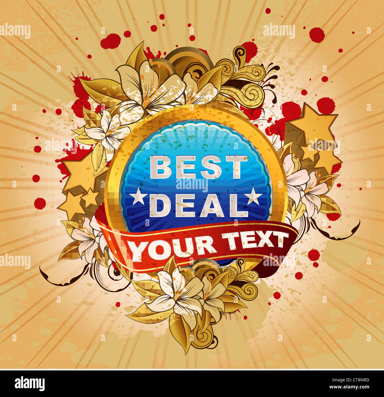grunge label vector illustration Stock Photo - Alamy