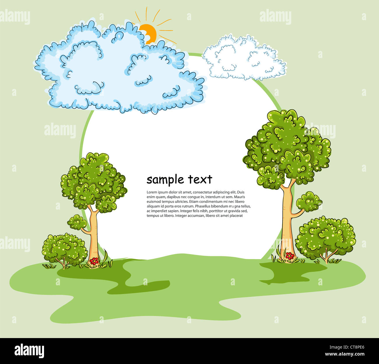 cartoon background vector illustration Stock Photo - Alamy