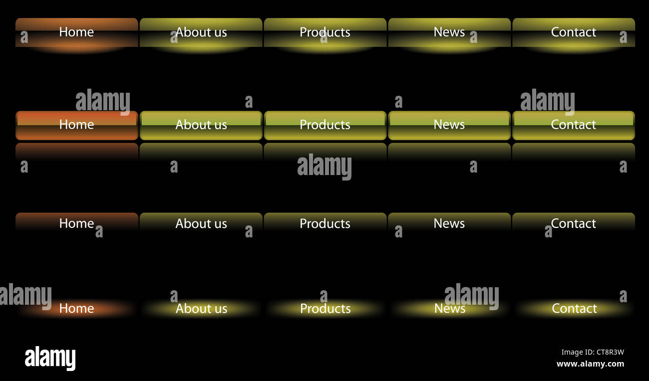 set of glossy buttons Stock Photo - Alamy