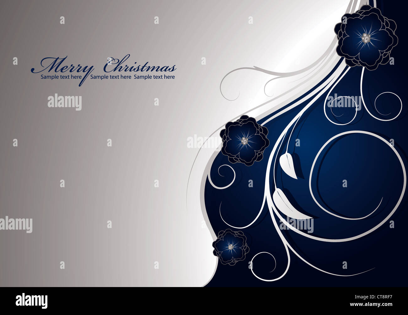 vector christmas greeting card Stock Photo - Alamy