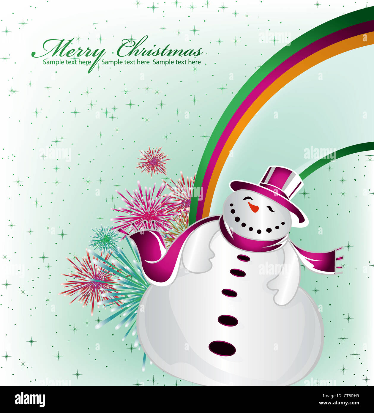 vector christmas greeting card Stock Photo - Alamy