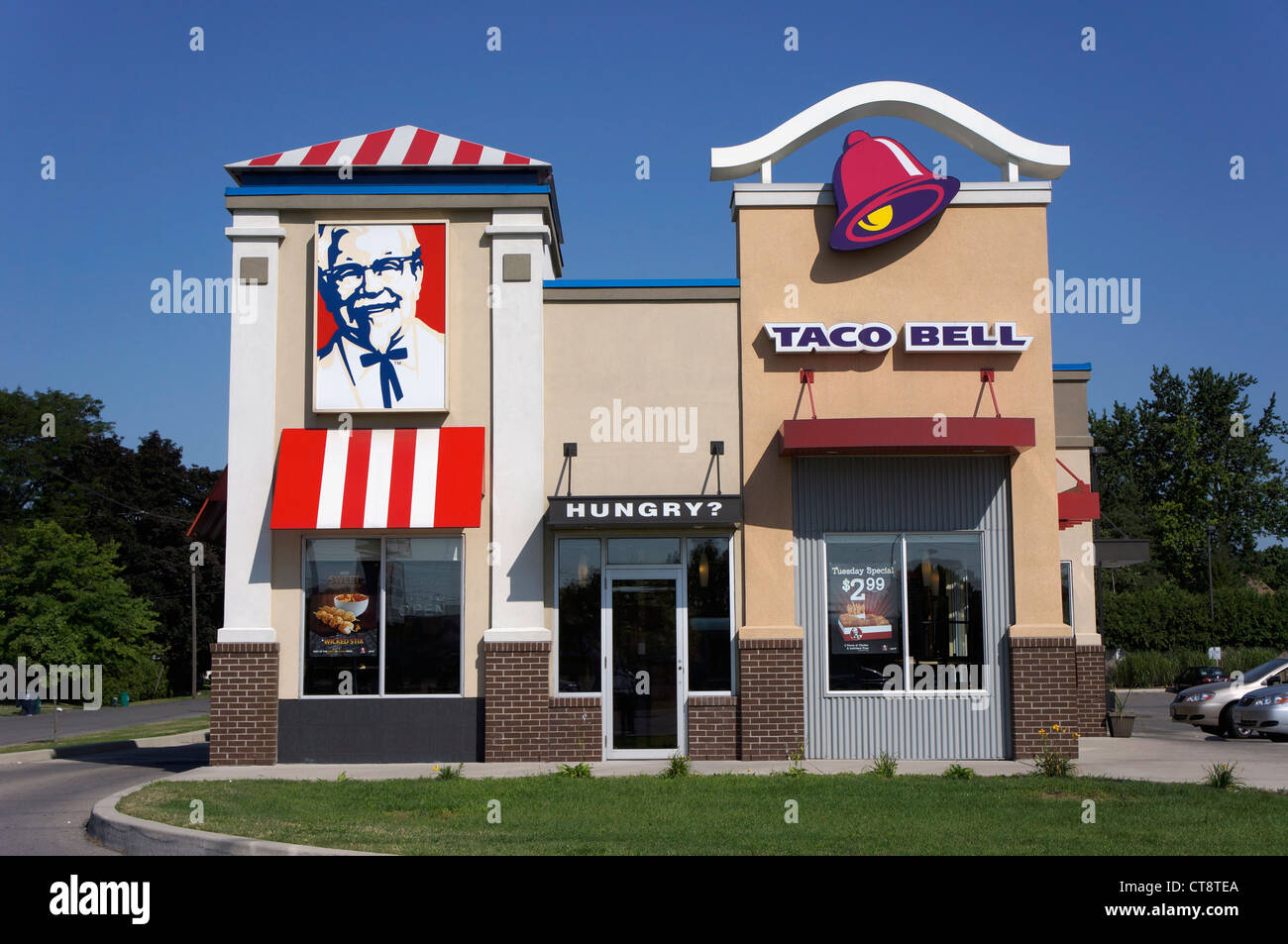 KFC Taco Bell Restaurant Stock Photo Alamy