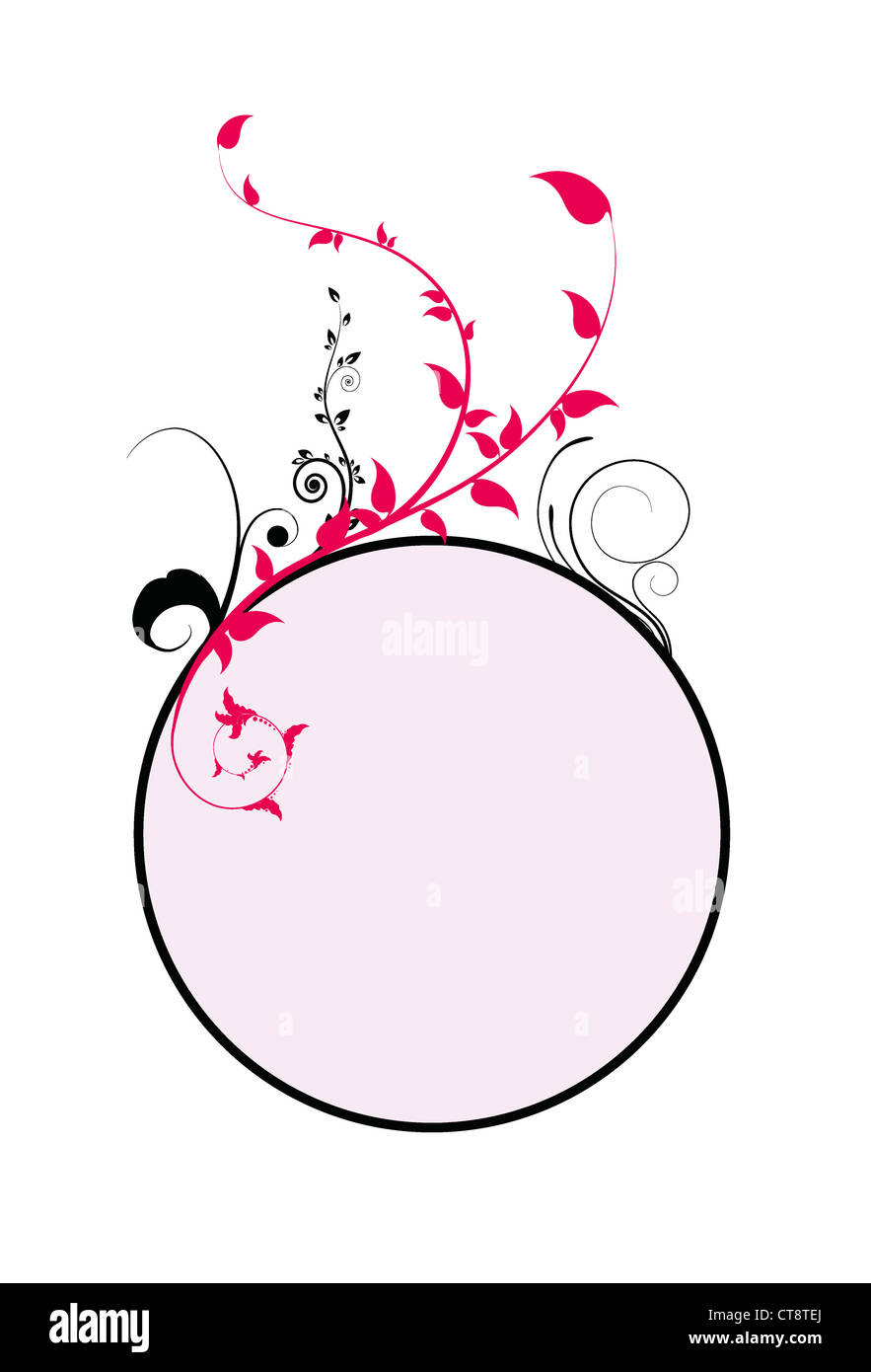 Pretty Abstract Frames beautiful illustration of a abstract floral frame Stock Photo - Alamy