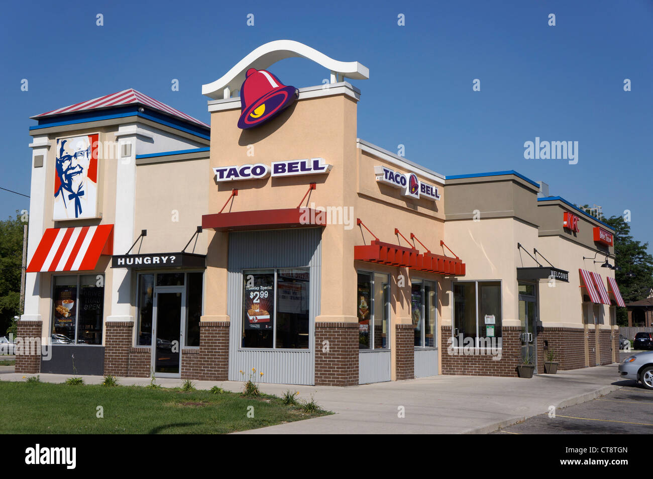 KFC Taco Bell Restaurant Stock Photo
