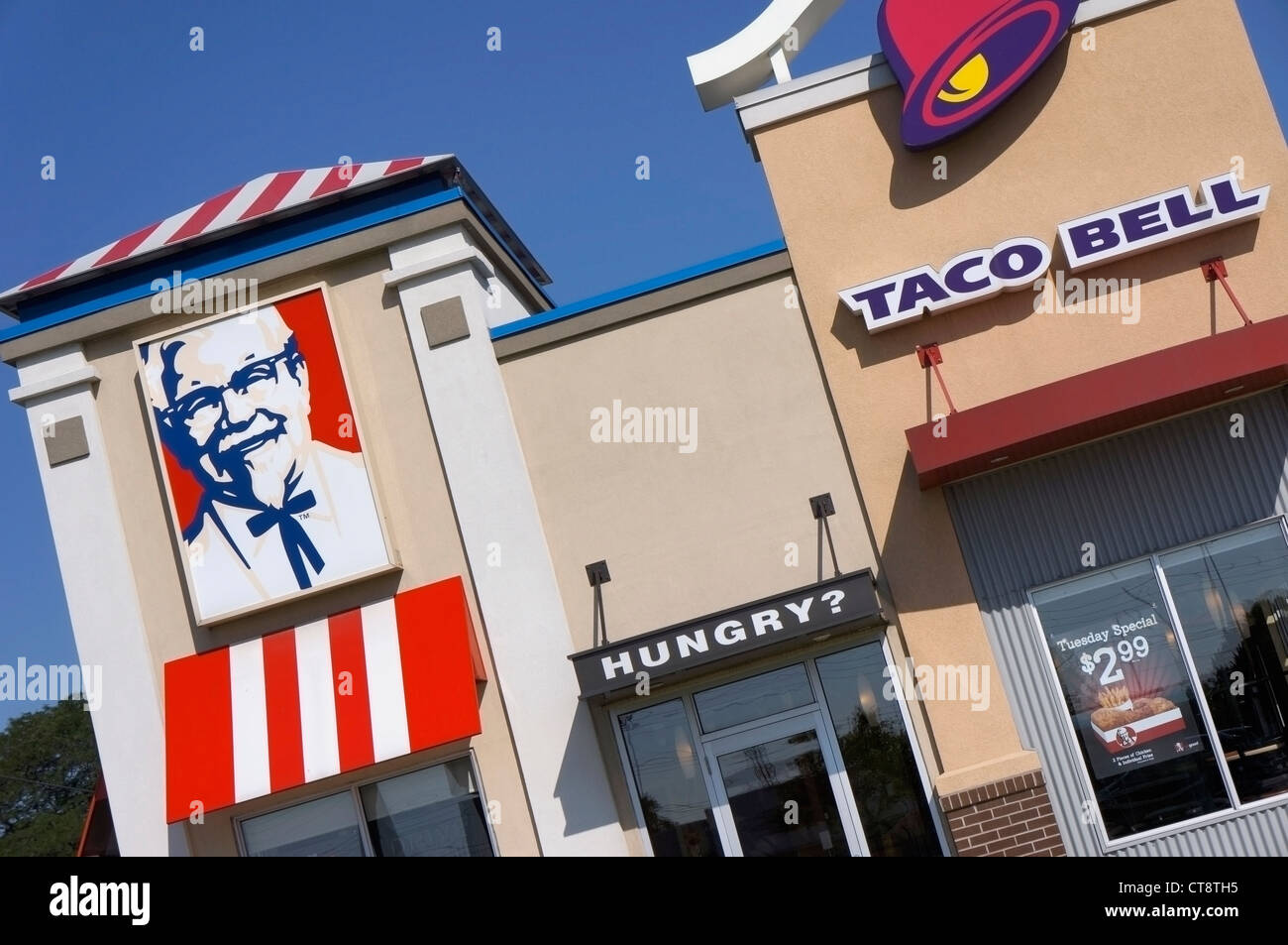 KFC Taco Bell Restaurant Stock Photo Alamy