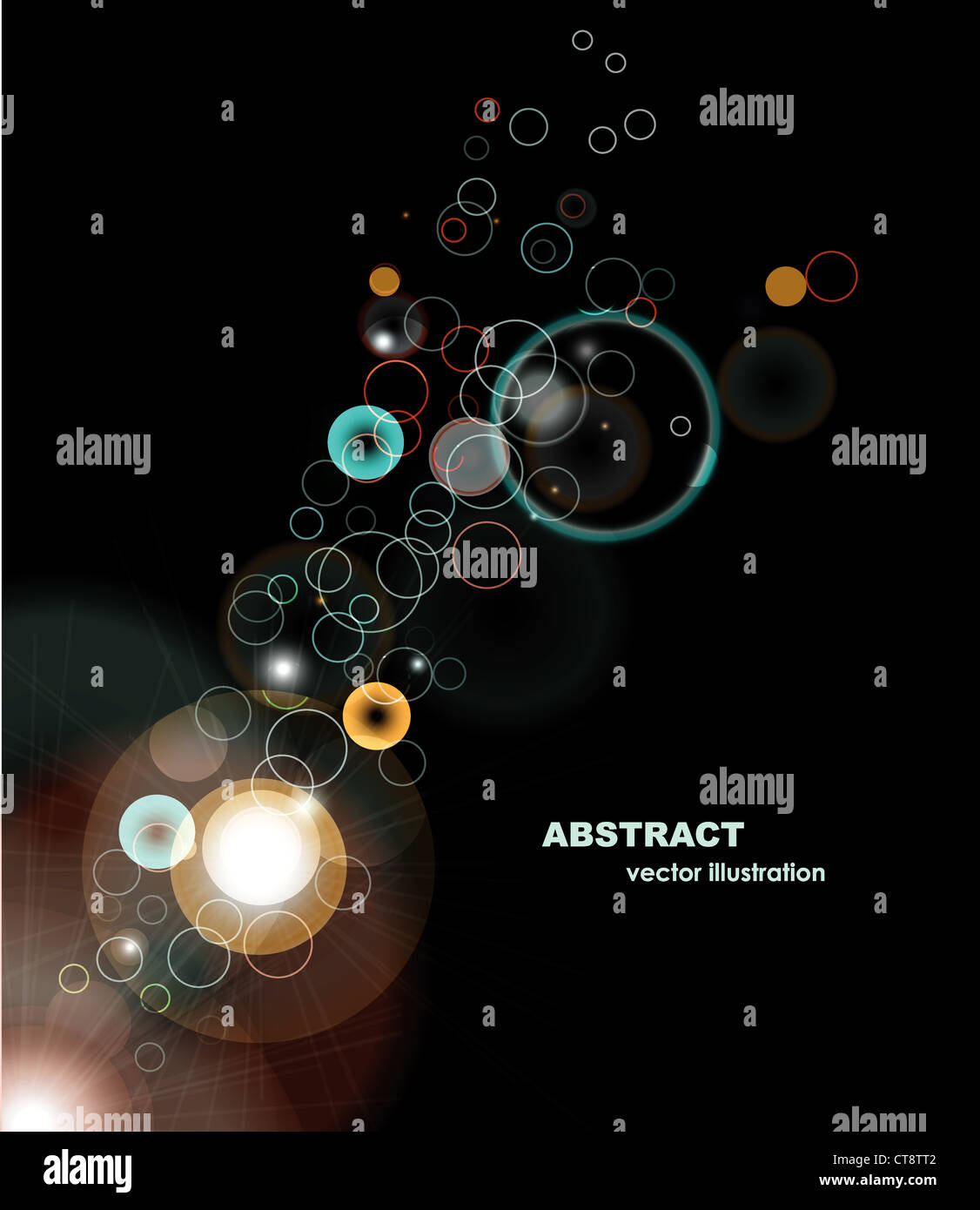 vector abstract background with circles Stock Photo - Alamy
