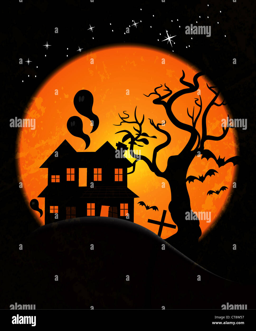 halloween background vector illustration Stock Photo - Alamy