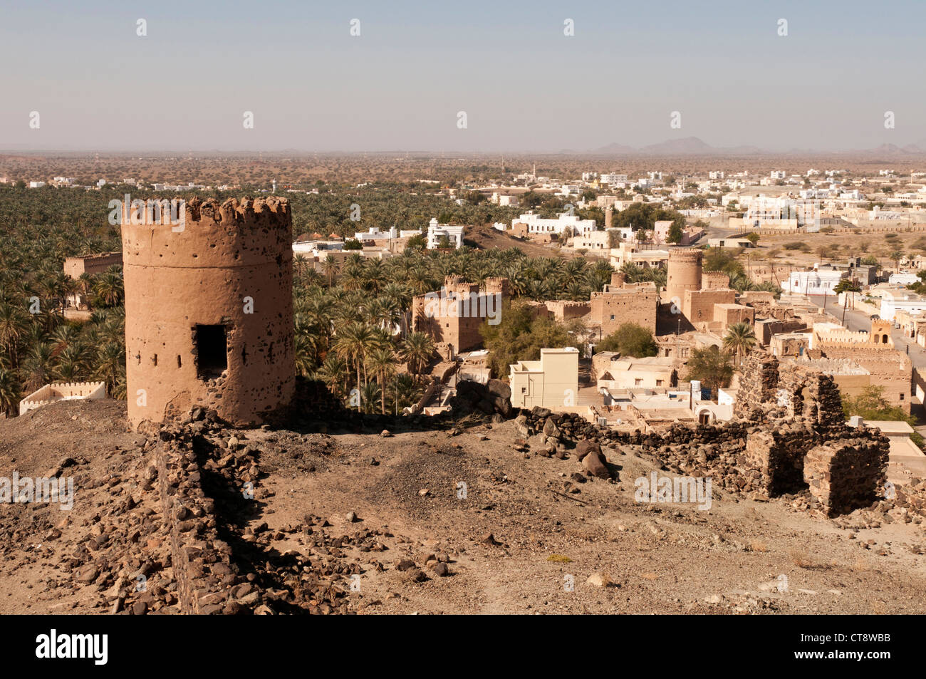 Elk207-2267 Oman, Al Mudayrib, historic village, watchtower Stock Photo