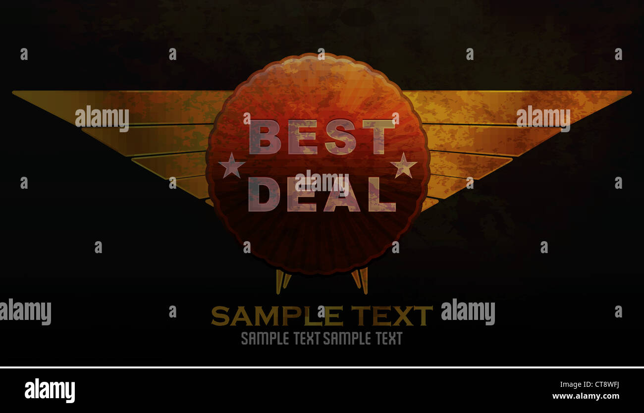 grunge label vector illustration Stock Photo - Alamy