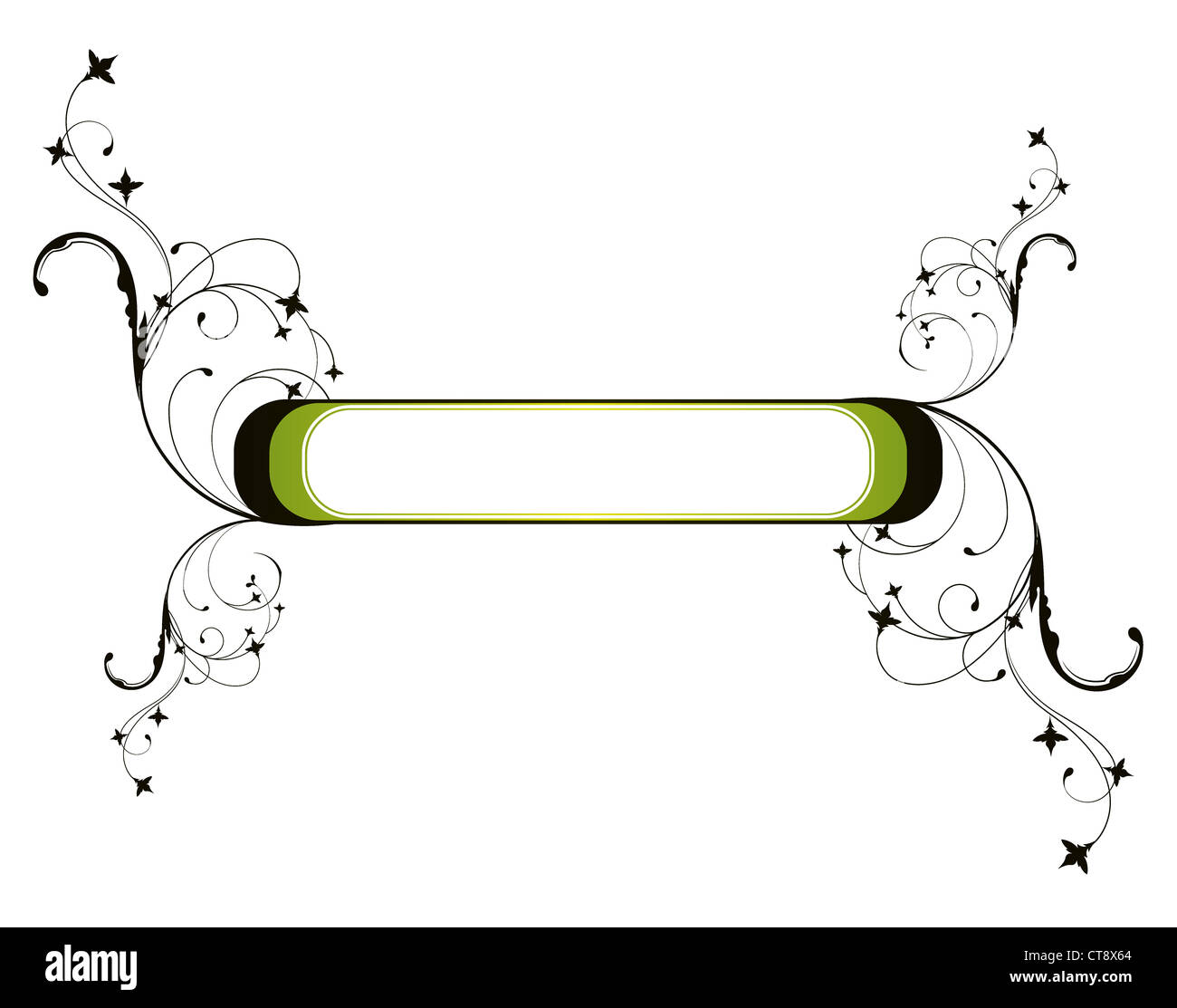 Pretty Abstract Frames beautiful illustration of an abstract floral frame Stock Photo - Alamy
