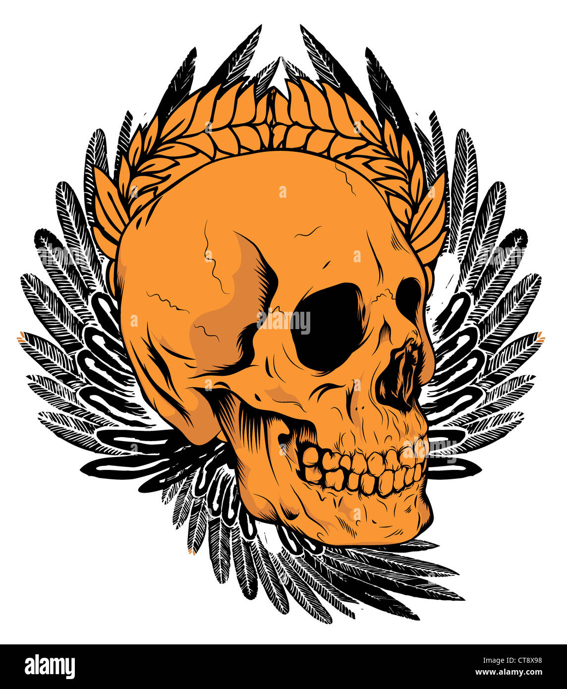 t-shirt vector design with pantone colors - color separation on layers ...