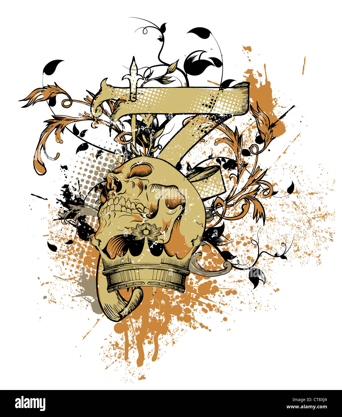 t-shirt vector design with pantone colors - color separation on layers ...