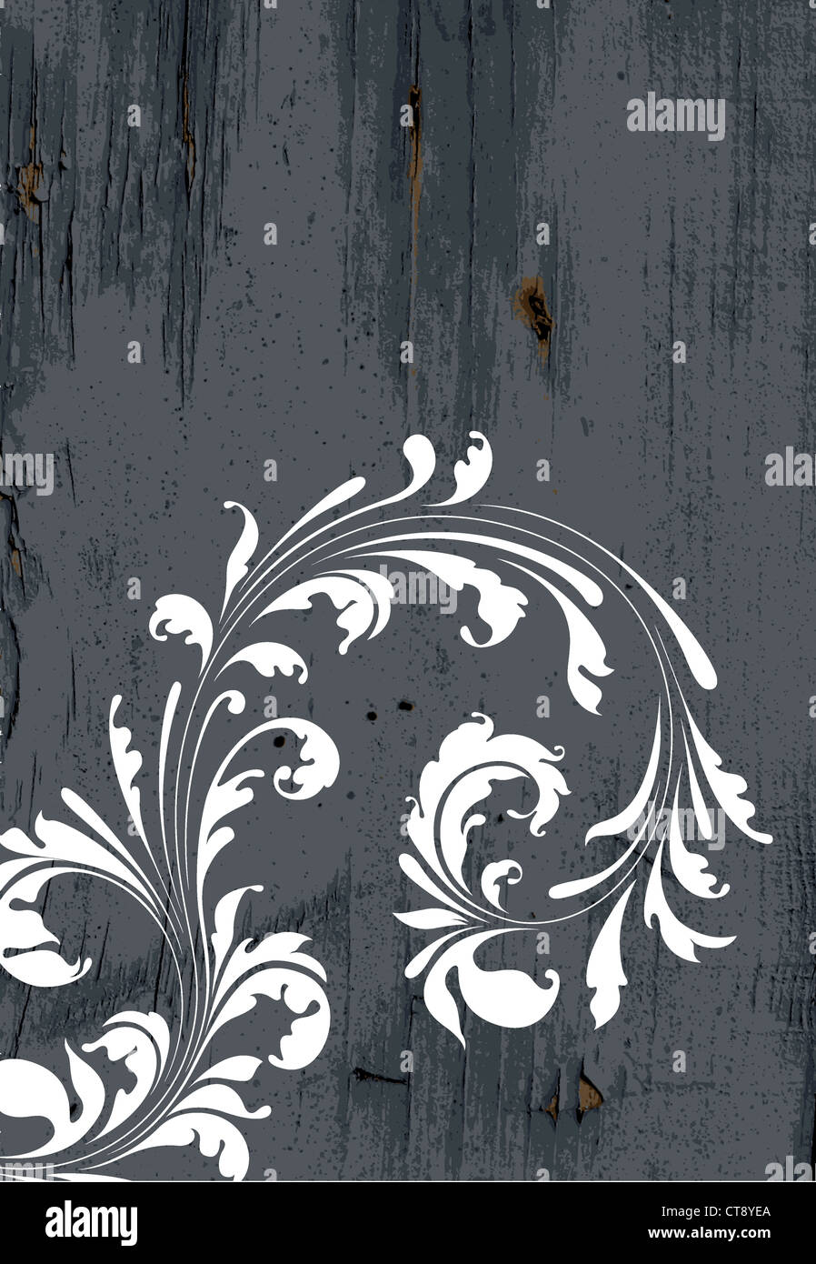 grunge floral background vector illustration Stock Photo - Alamy