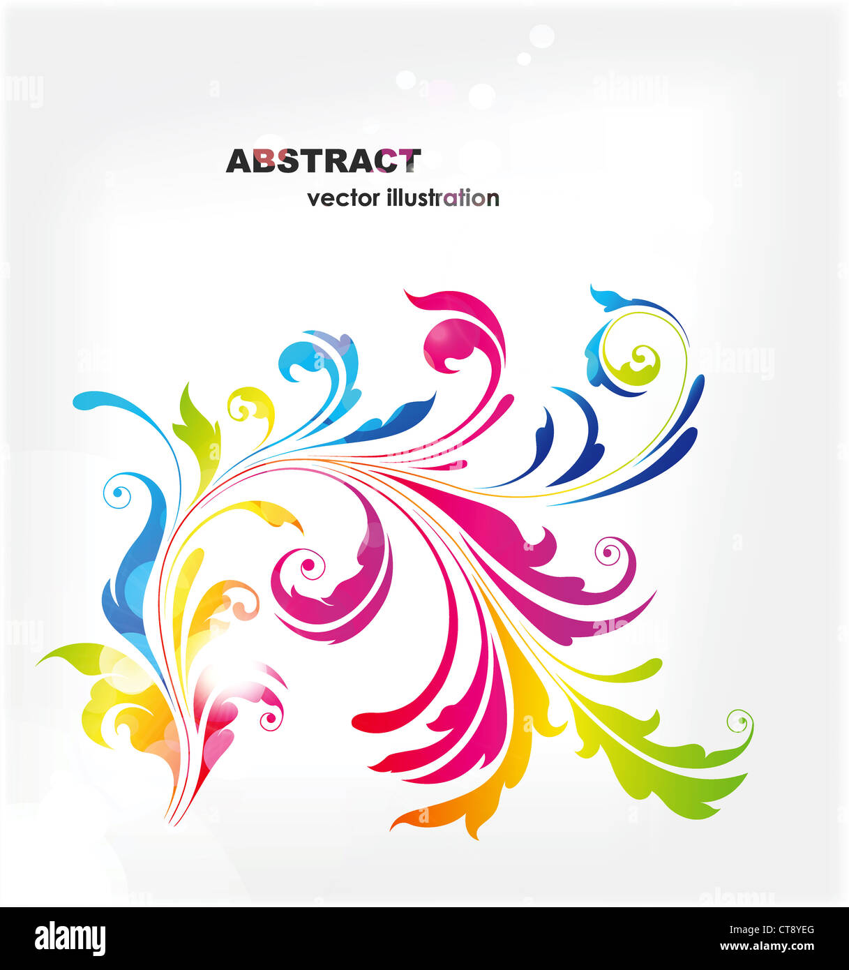 abstract floral background vector illustration Stock Photo - Alamy