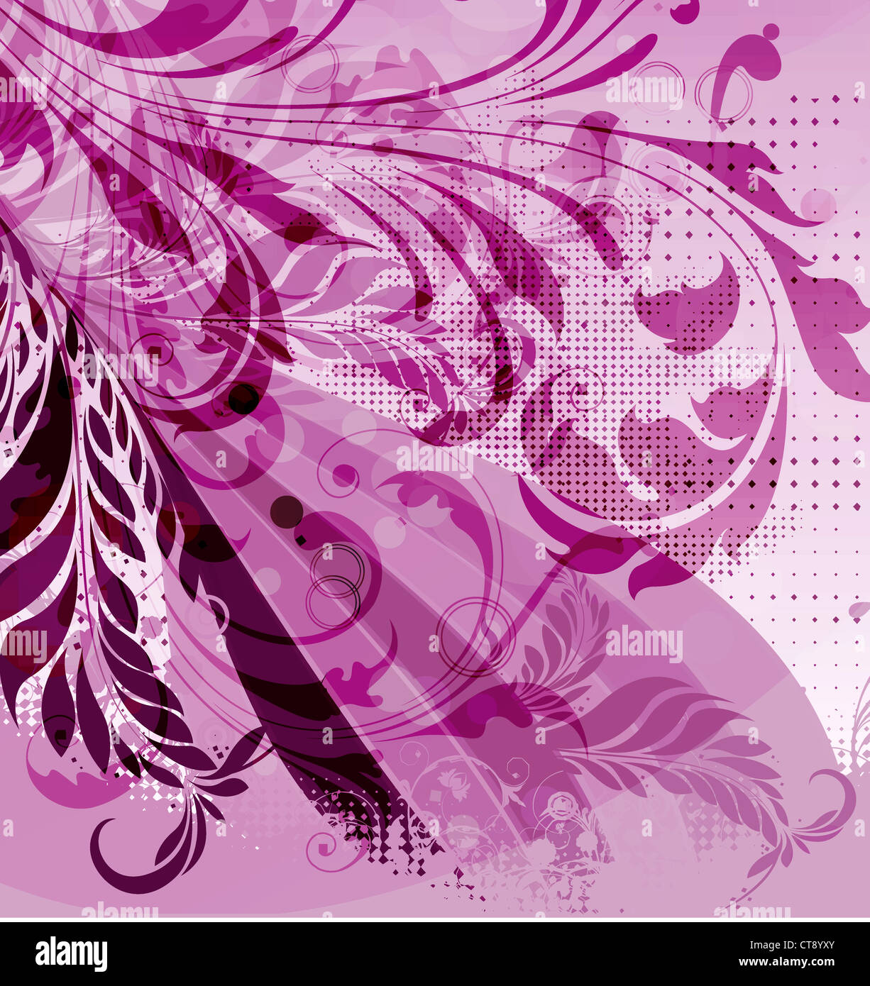 vector abstract floral background Stock Photo - Alamy
