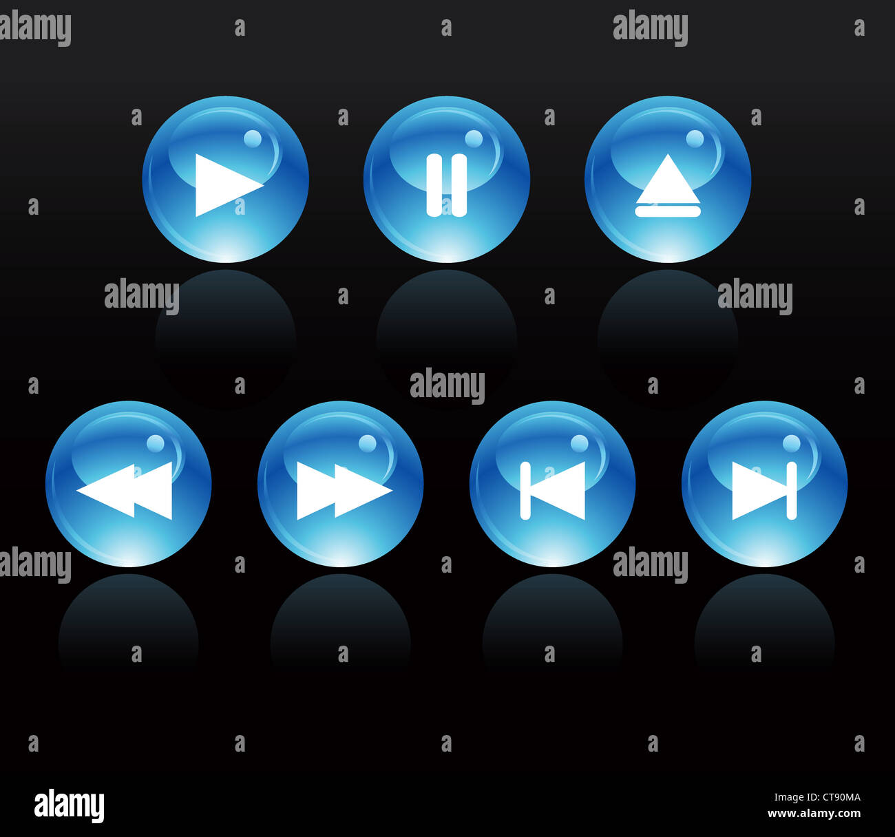 glossy buttons set Stock Photo - Alamy