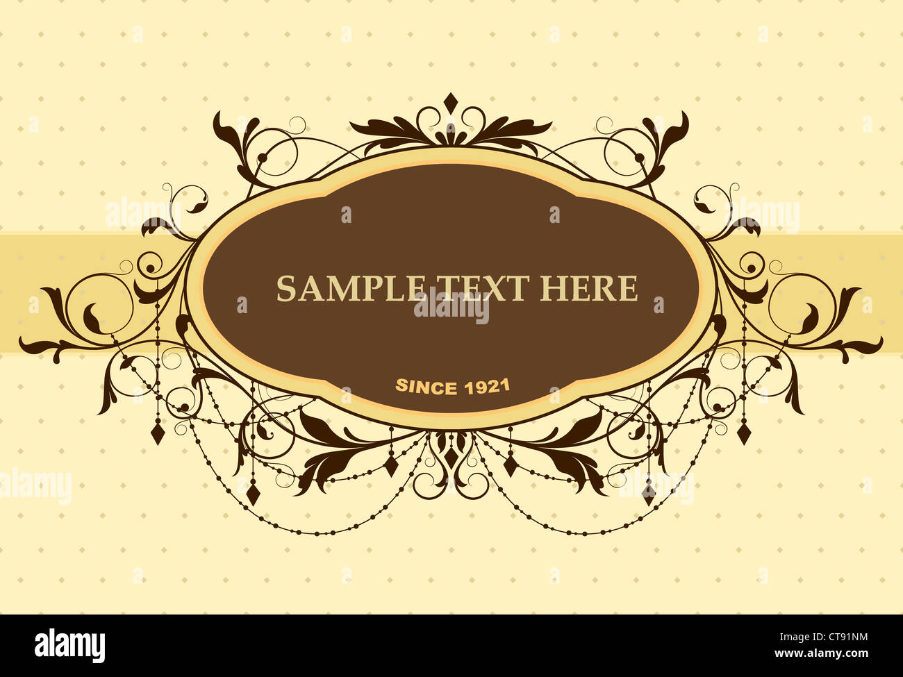 vintage label vector illustration Stock Photo - Alamy