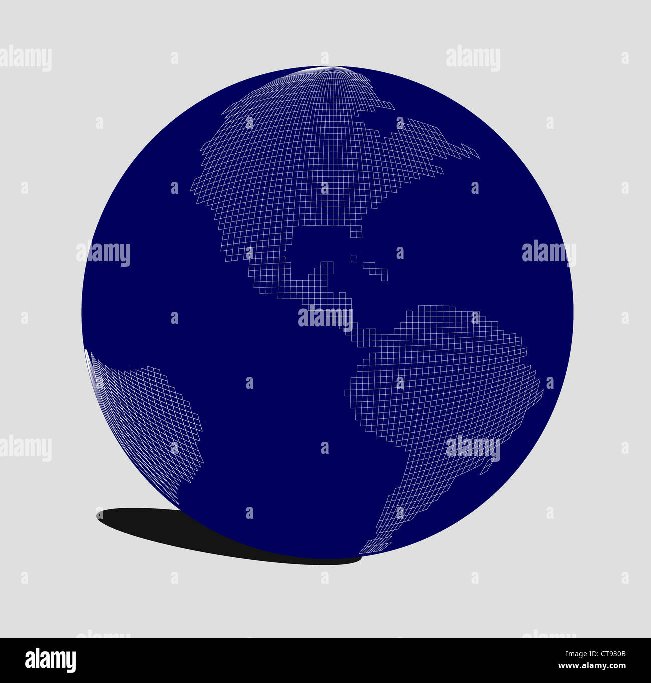 abstract illustration of the earth with continents Stock Photo - Alamy
