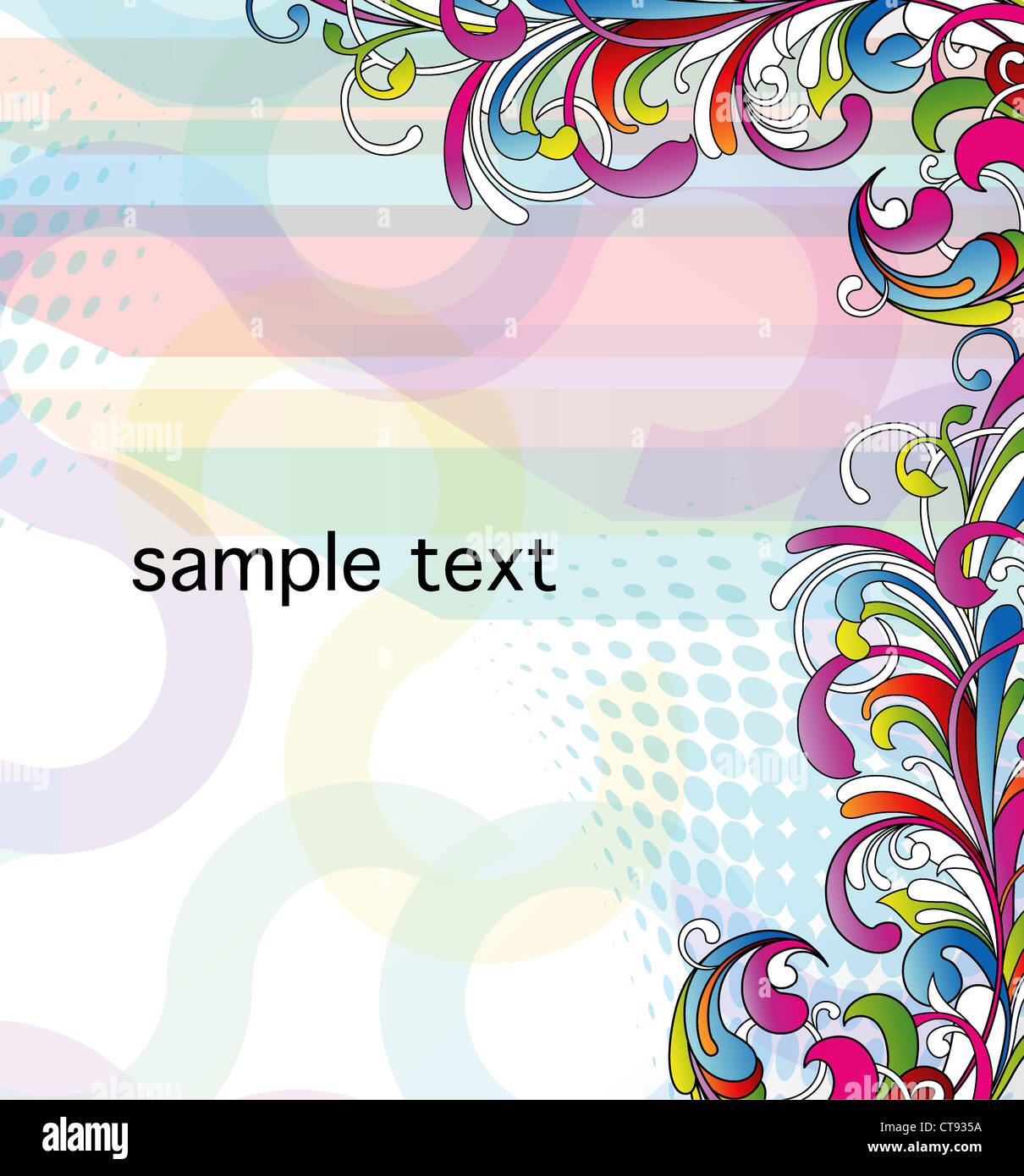 vector abstract floral background Stock Photo - Alamy