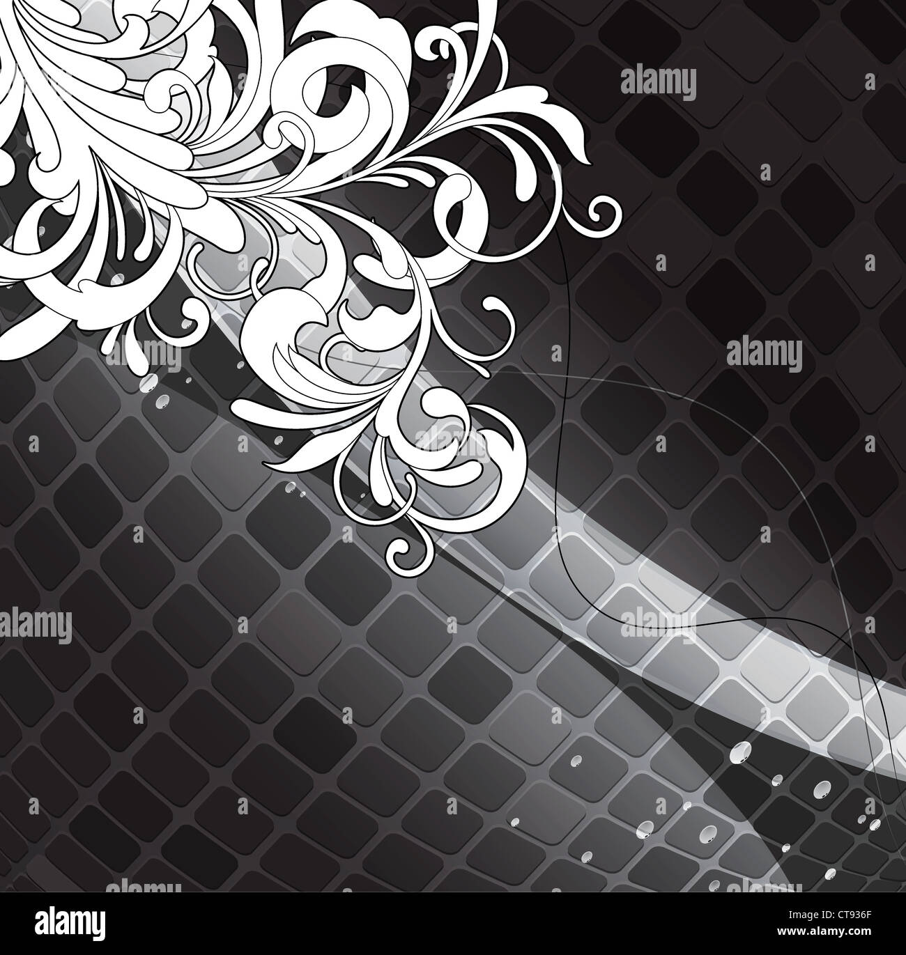vector abstract floral background Stock Photo - Alamy