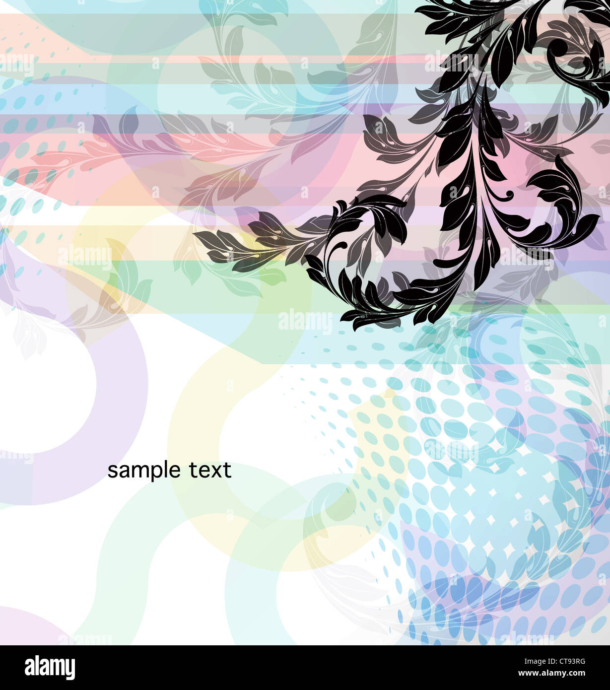 vector abstract floral background Stock Photo - Alamy