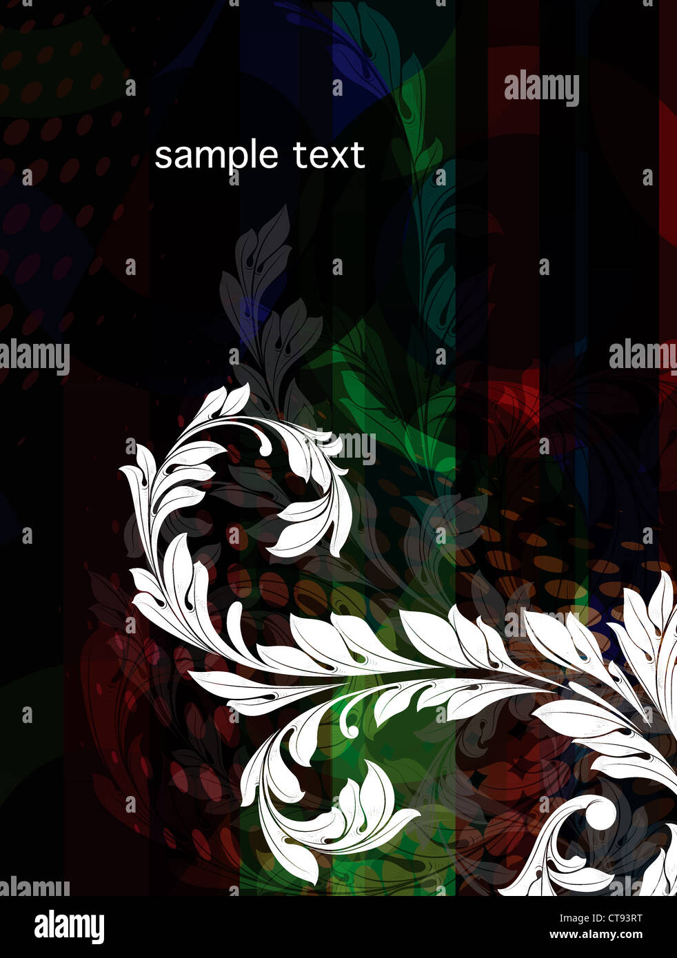 vector abstract floral background Stock Photo - Alamy