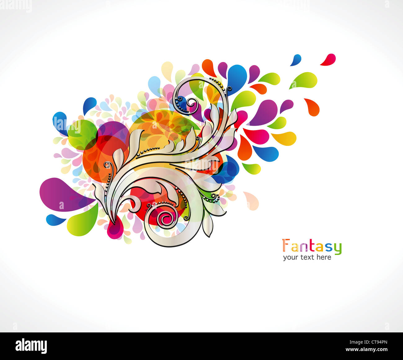 vector colorful abstract background Stock Photo - Alamy