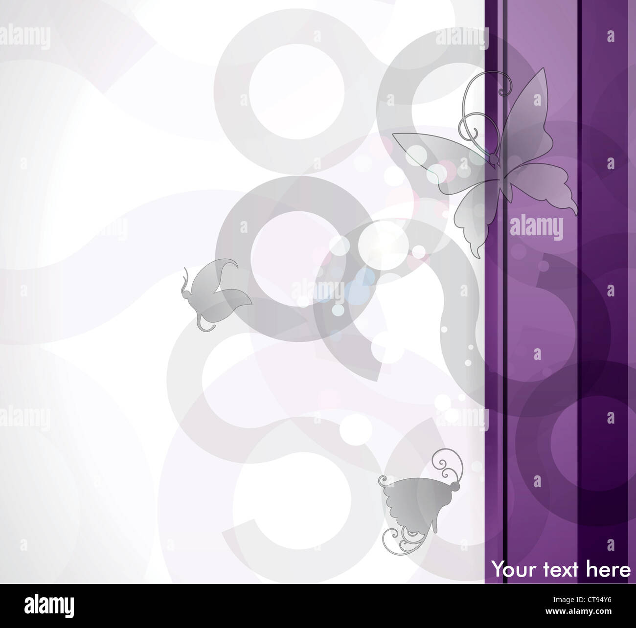 abstract background with butterflies vector illustration Stock Photo ...