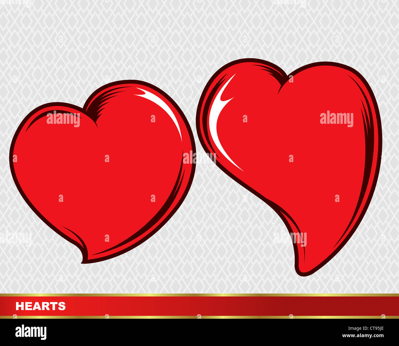 Vector Heart Set vector hearts set Stock Photo - Alamy