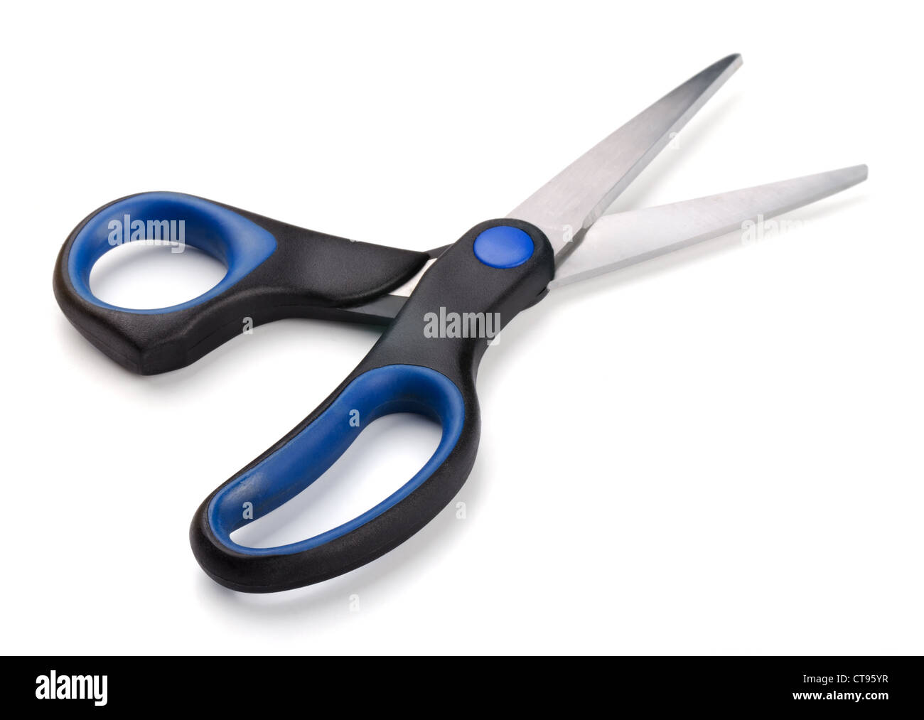 Pair of scissors isolated on white Stock Photo