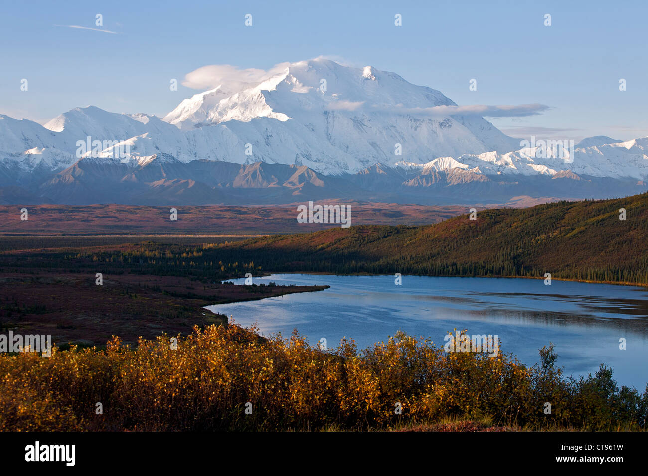 Mount McKinley. Denali National Park. Alaska. USA Stock Photo
