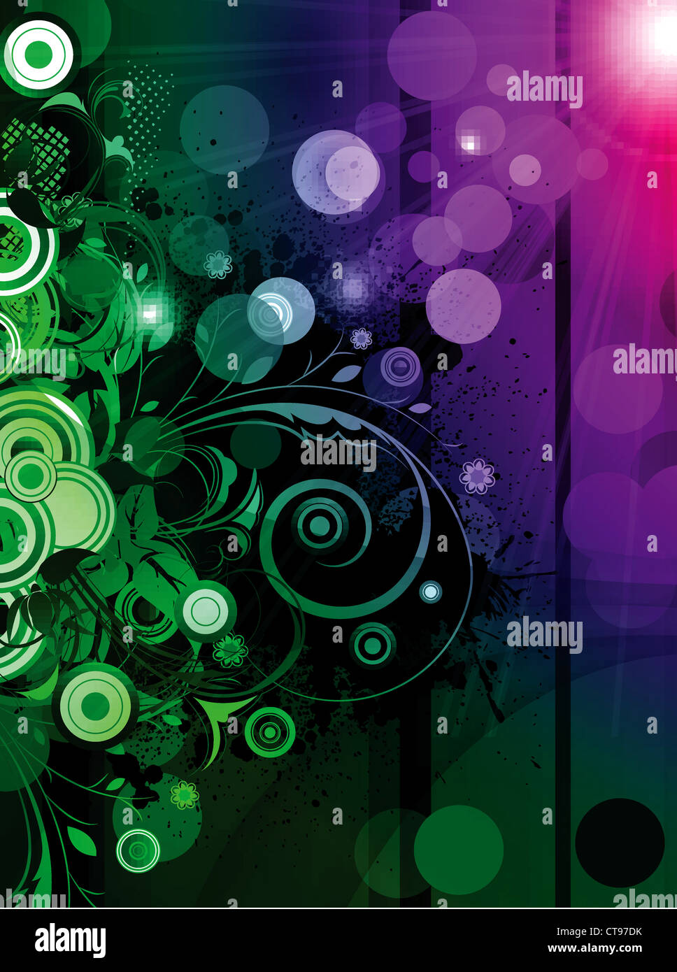 vector abstract floral background Stock Photo - Alamy