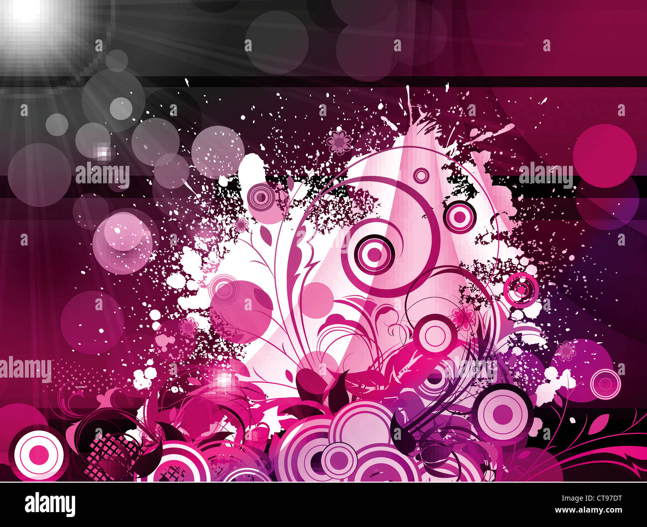 vector abstract floral background Stock Photo - Alamy