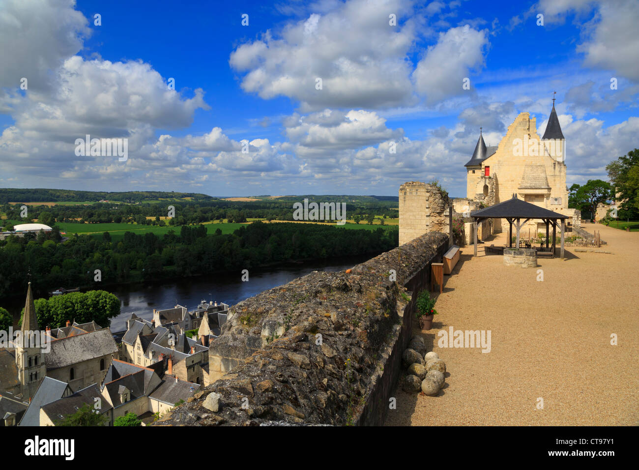 Royal Apartments, Chateau Chinon, Loire Valley. The reconstructed Royal