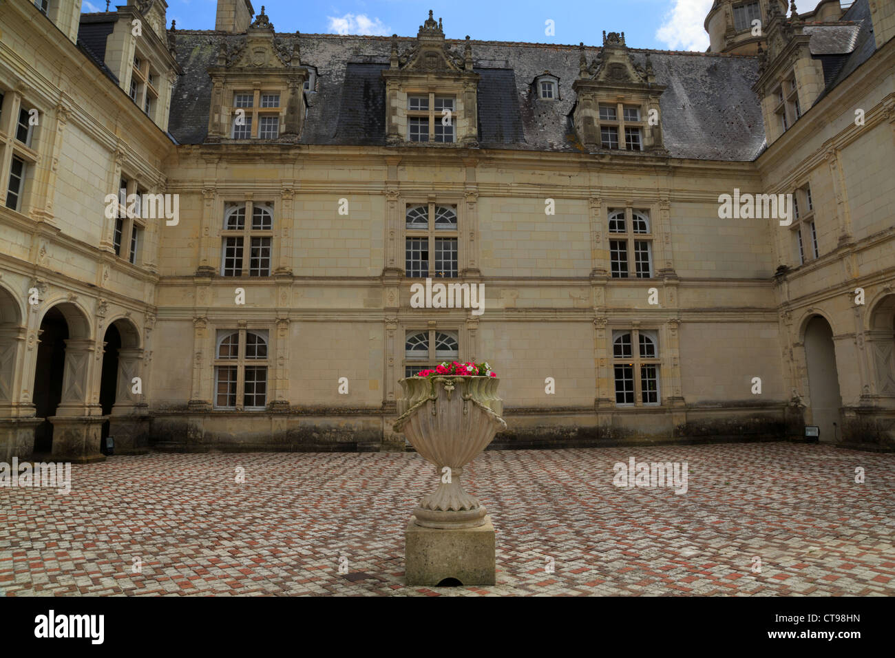 Chateau de Villandry, Loire Valley, France. Stock Photo