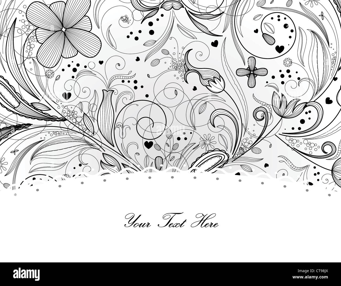 vector abstract floral background Stock Photo - Alamy