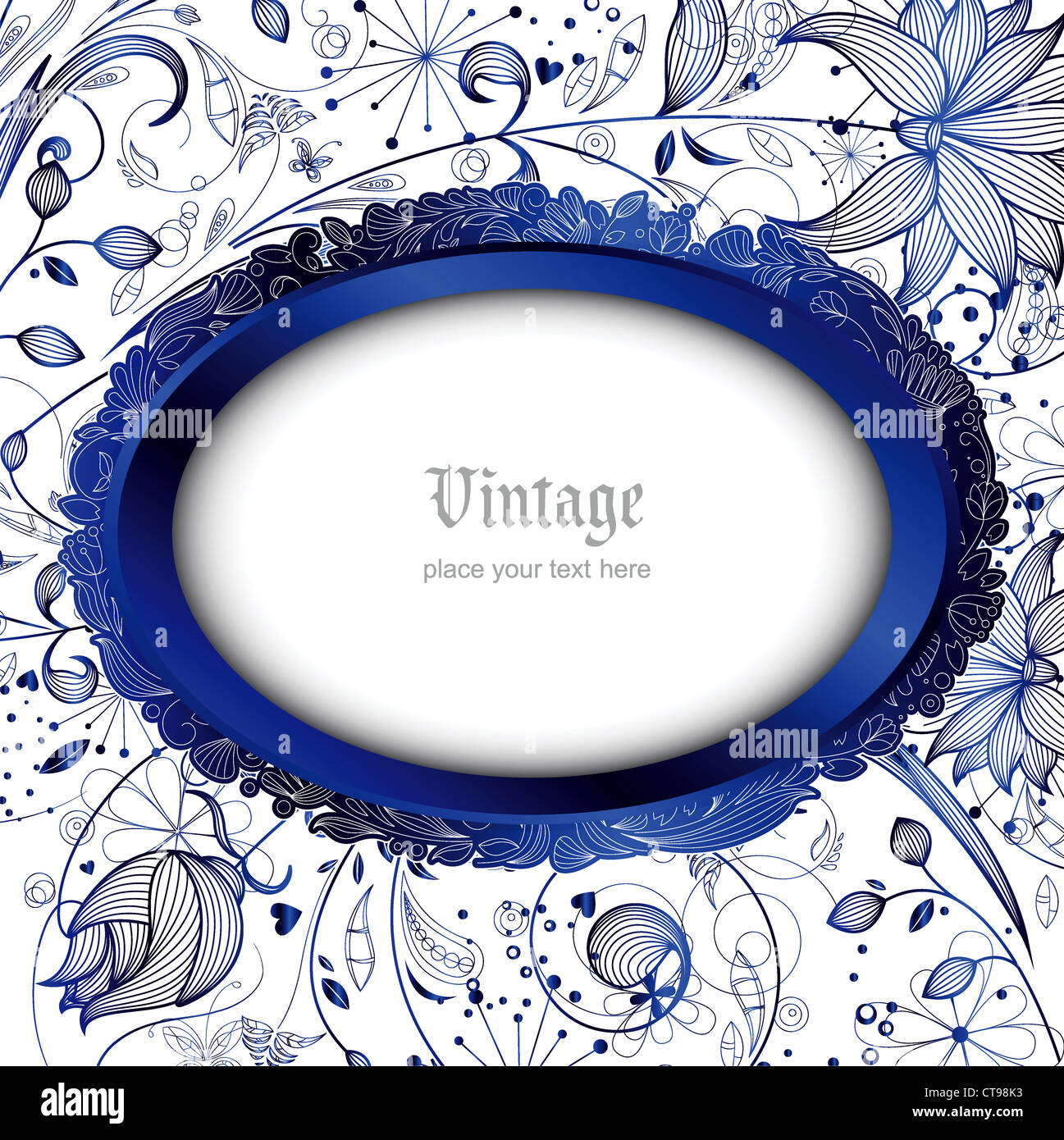 vector abstract floral background Stock Photo - Alamy