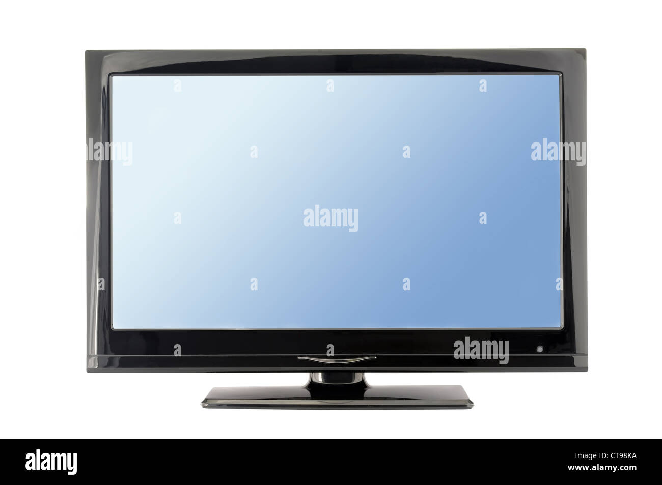 blue lcd tv monitor isolated on white background Stock Photo Alamy